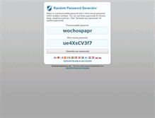 Tablet Screenshot of generate-password.com